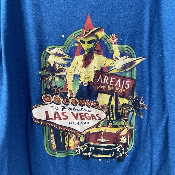 Area 15 | Short Sleeve Blue Shirt Size L - Picture 2 of 8